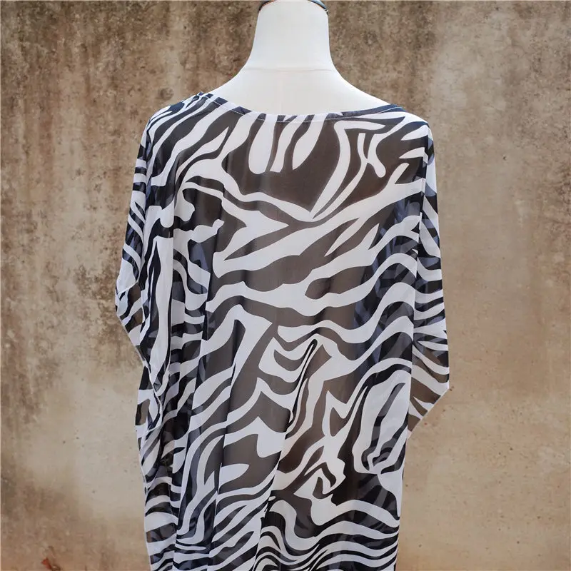 Женское прозрачное пляжное платье с рукавом летучая мышь|Пляжная одежда| |