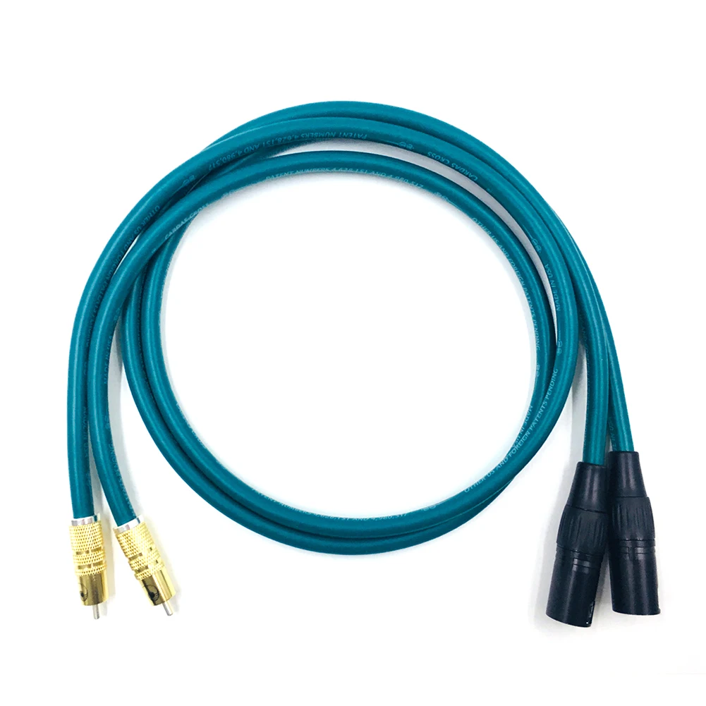 HiFi аудио 2 RCA штекер XLR Мужской Соединительный кабель HIFI 3 Pin Hi-end усилитель CD к