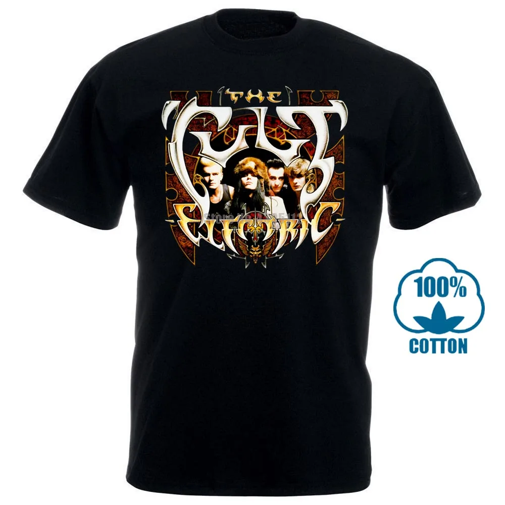 Культовый Электрический &amp #039 87 жесткий готы рок группа Черная футболка | Мужская