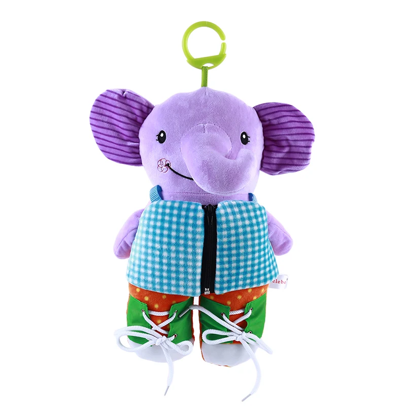 

Baby Learn To Wear A Clothes Cloth Book Educational Toys Montessori Animal Dress 3D Cloth Book Toys For Children Kids