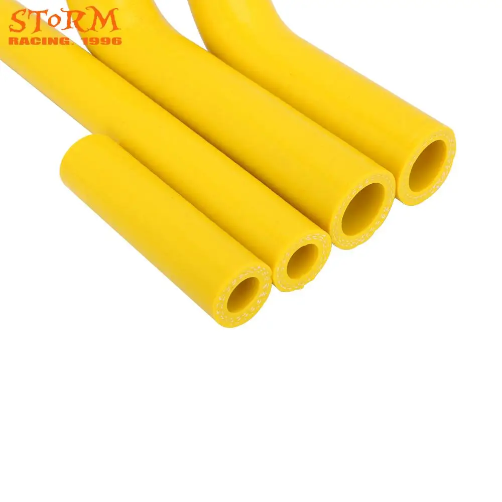 Желтый силиконовый радиатор для мотоцикла водонагреватель охлаждающий водяной