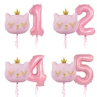 2 шт.компл., воздушные шары в виде большой кошачьей головы, 32 дюйма