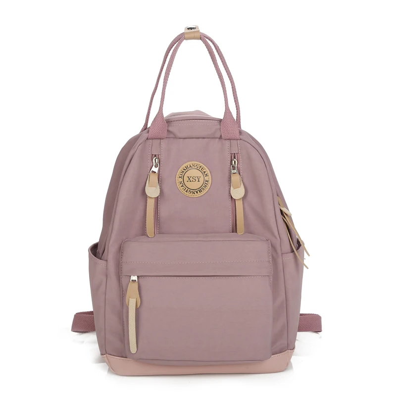 pink Модный рюкзак для женщин опрятный школьный рюкзак для подростков женский нейлоновые дорожные сумки для девочек большой емкости рюкзак Mochilas - Цвет: pink