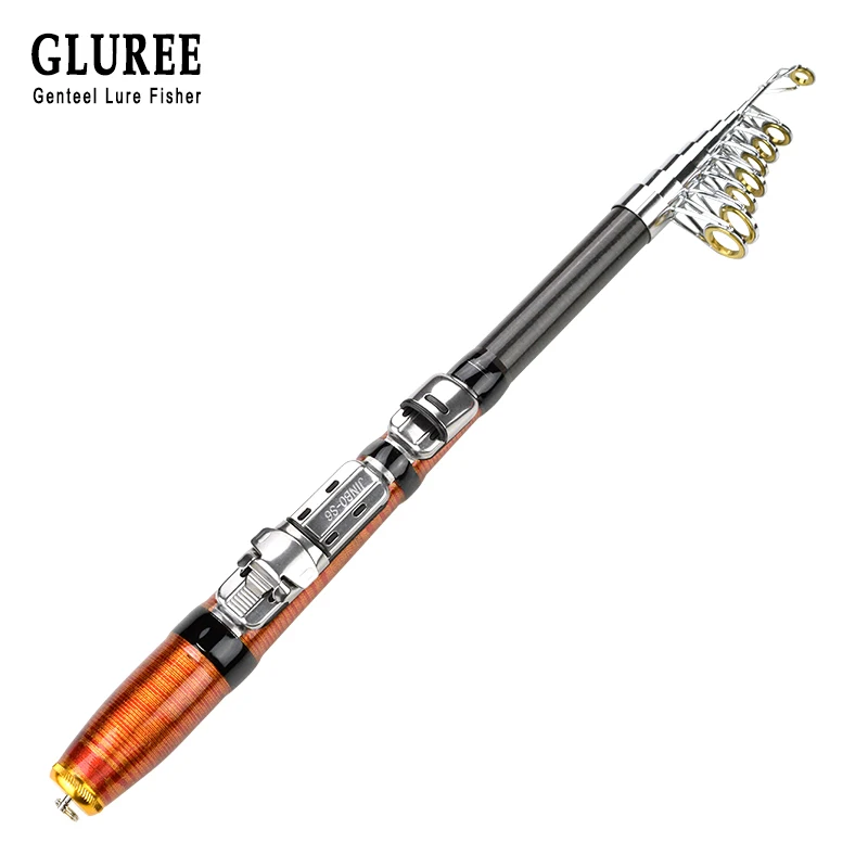 99% углеродная портативная телескопическая мини удочка GLUREE 1 2 м/1 5 8 м/2 М