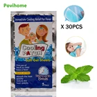 Охлаждающий пластырь Sumifun для снижения температуры младенцев, медицинский пластырь для снижения температуры, ледяной полимерный гидрогель, мигрень, 30 пакетов, накладка на глаза от головной боли