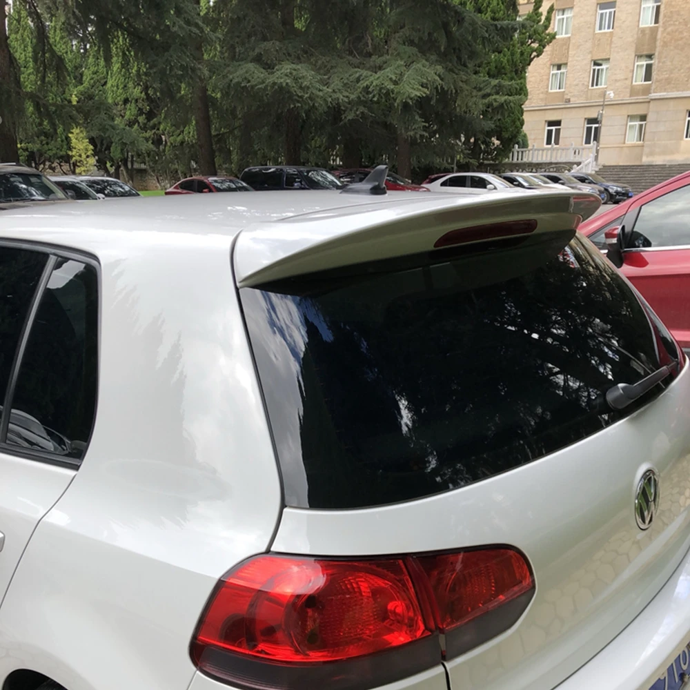 

Для Volkswagen VW Golf 6 2010 2011 2012 2013 ABS пластиковый задний Багажник крыло крыши Неокрашенный праймер задний спойлер автомобильные аксессуары