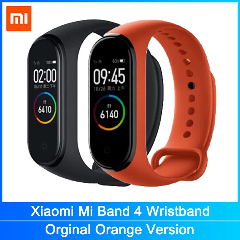 Xiaomi Mi Band 4 браслет Miband фитнес трекер Браслет AMOLED сенсорный экран управление
