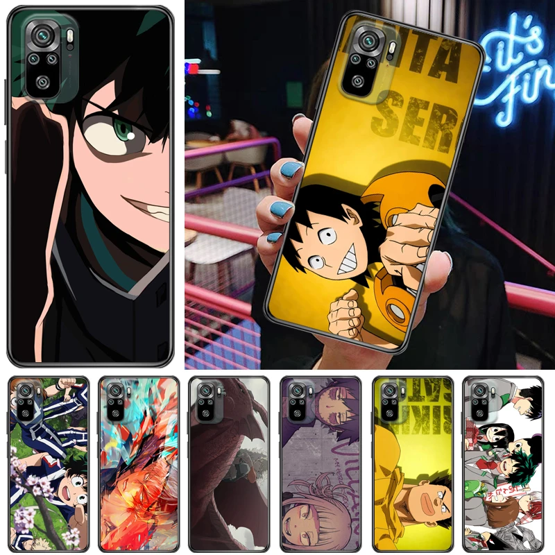 

My Hero Academia Todoroki Shouto Tomura Boku Bakugou Katsuki Dabi Shigaraki Phone Case For Xiaomi Redmi Note 10T 5G 10S Coque