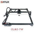 Лидер продаж, плоттер Ortur Laser Master 2, 7 Вт, STM32 MCU, лазерный луч, защитная пленка, лазерный гравер, резка крафт-бумагитонкой фанеры и т. д.