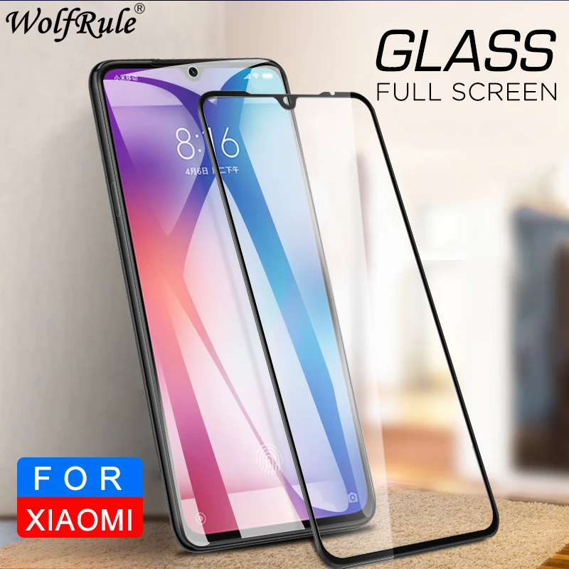 

For Xiaomi Mi 9 Glass Screen Protector For Xiaomi Mi 9 HD Full Glue Cover Tempered Glass Protective Film For Xiaomi Mi9 Mi 9