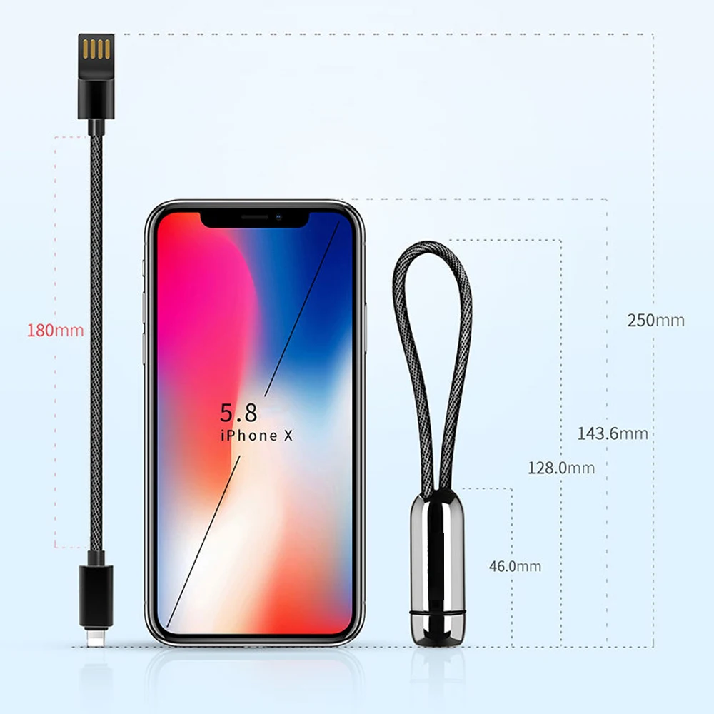 Мини кабель USB Type C для быстрой зарядки и передачи данных Xiaomi mi 9 Huawei P30 mate20 p20 pro Samsung
