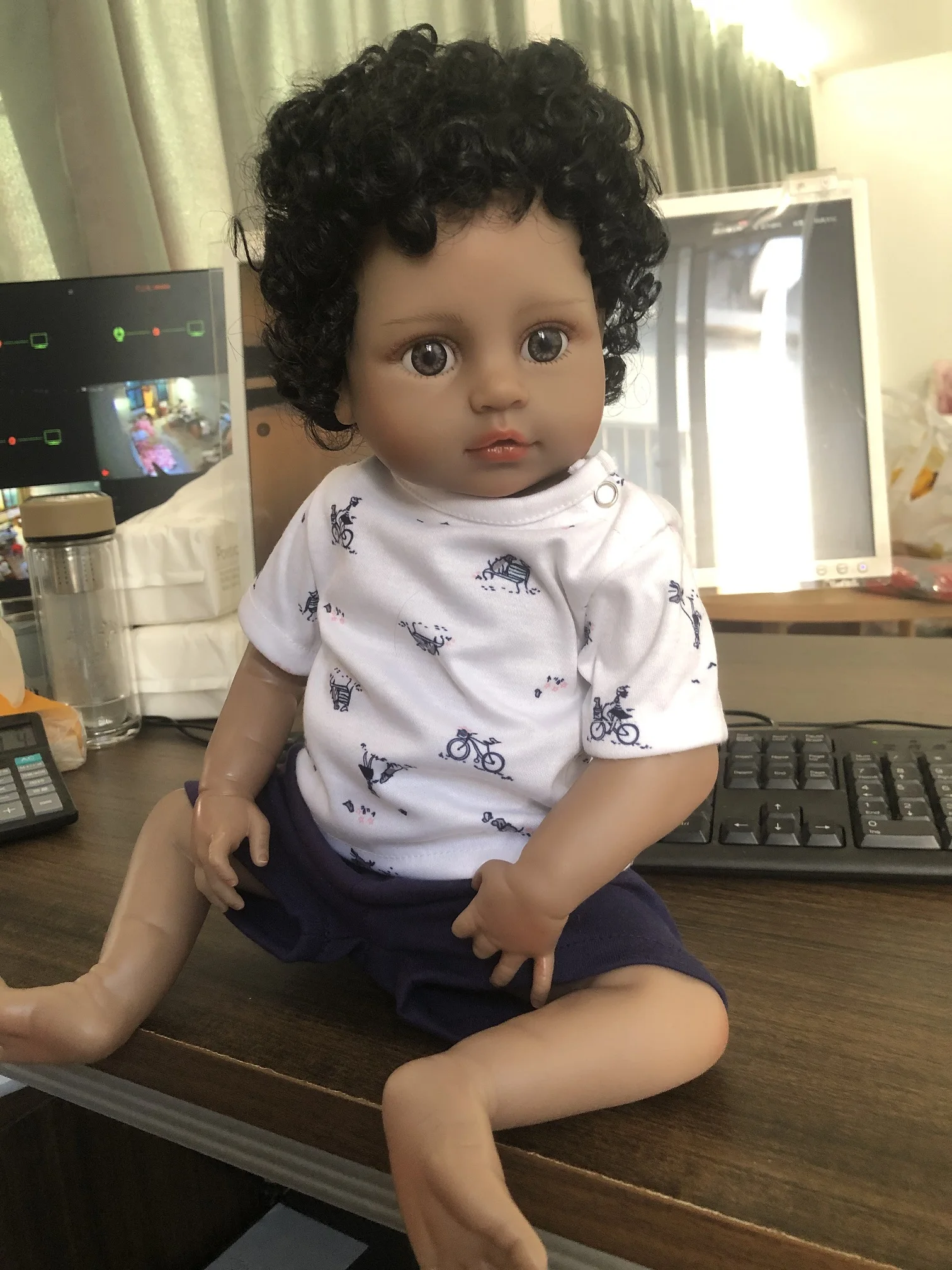 

KUKADOLL 49CM Reborn Baby Boy Doll Full Silicone Vinyl Realistic Face Lifelike Baby Doll Toys For Kids Birthday Xmas Present