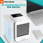 Новый кондиционер Microhoo 3 в 1 с водяным охлаждением, энергосберегающий вентилятор с сенсорным экраном, Регулируемый Настольный вентилятор