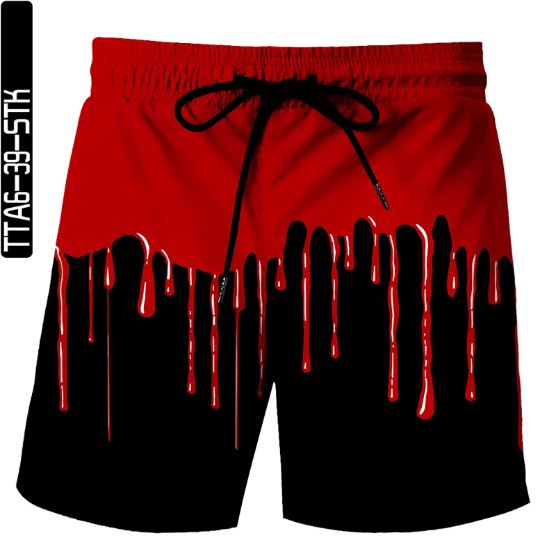 

2021 Summer Men Painting art 3D Printed Beach Pants Fashion Men's Shorts Fitness Pants Asian Size S-6XL