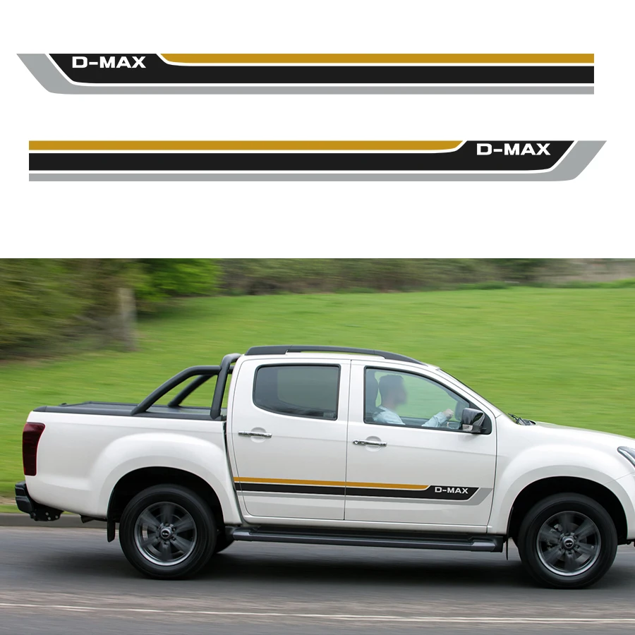 D max полоса Боковая дверь Графический виниловый гоночный автомобиль стикер