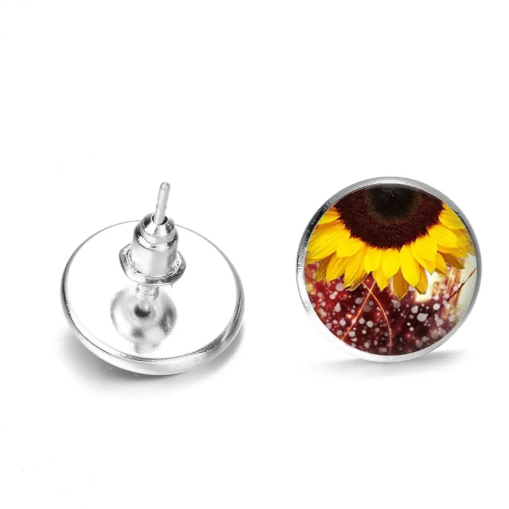 Летнее платье в богемном стиле серьги-гвоздики Подсолнух светильник жёлтый