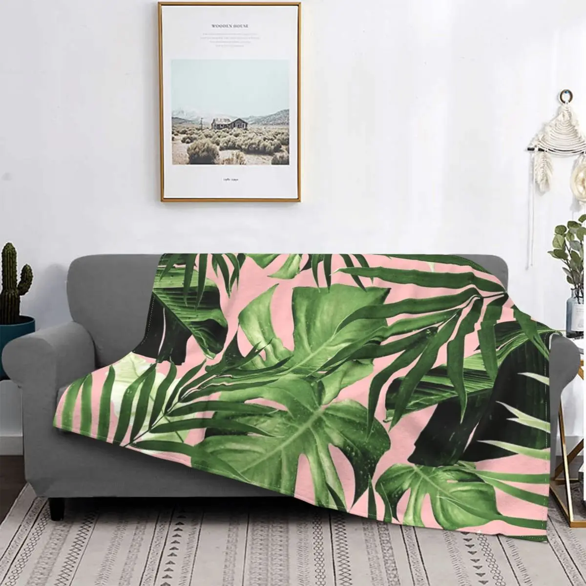 

Manta с изображением тропических листьев jungla, покрывало на cama a cuadros, manta de Baby, colcha de пикник, 11 единиц