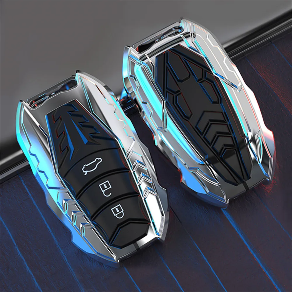 New Zinc Alloy Car Remote Key Case Cover Fob Holder Bag For 2019 Toyota Corolla Camry Avalon Prius Hatchback CHR Accessories | Автомобили