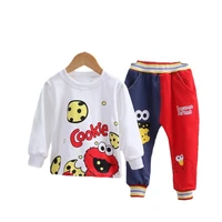 new boys clothing spring autumn baby girls cartoon tracksuits kids long sleeve t shirt pants 2pcssets toddler casual sportswear
