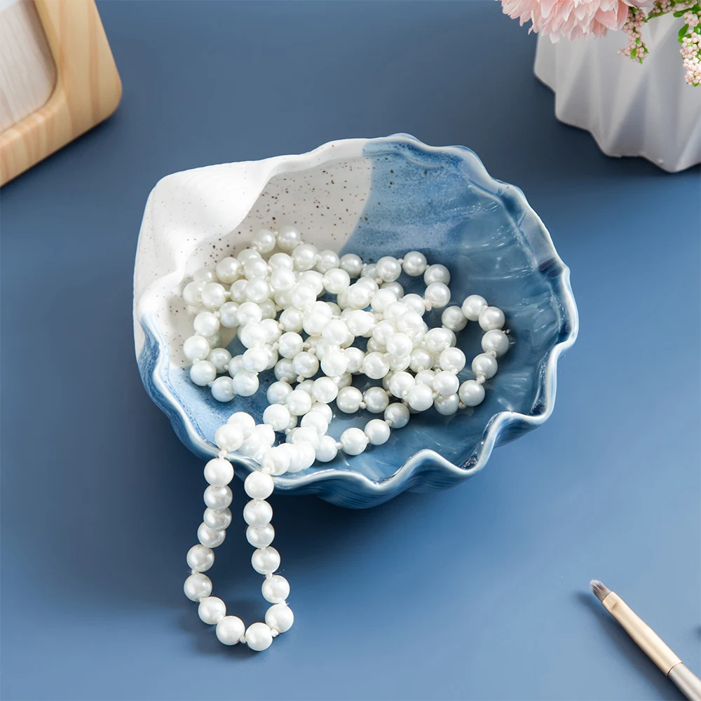Домашний Dcoration Conch контейнер для хранения ювелирных тарелок керамический