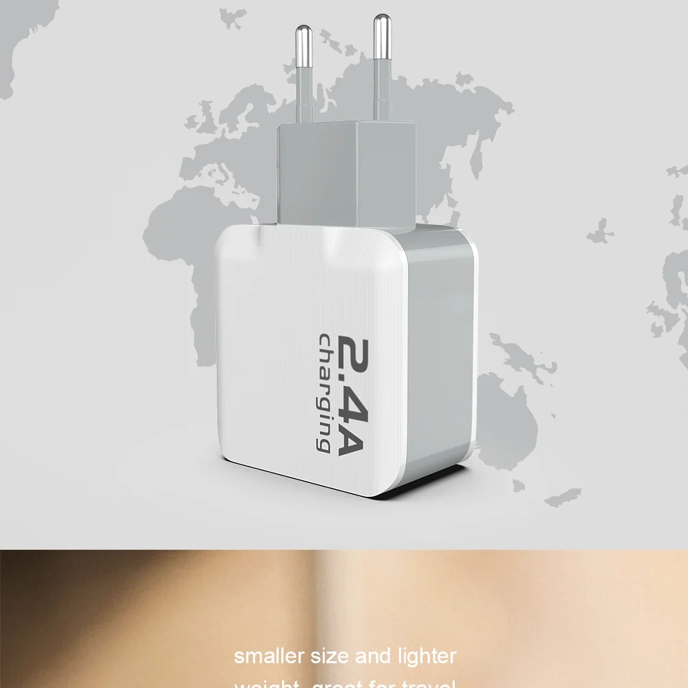 CBAOOO EU 5V 2.4A USB зарядное устройство для iPhone X 8 7 iPad быстрое настенное зарядное устройство ЕС адаптер для samsung S9 Xiaomi Mi 8 зарядное устройство для мобильного телефона