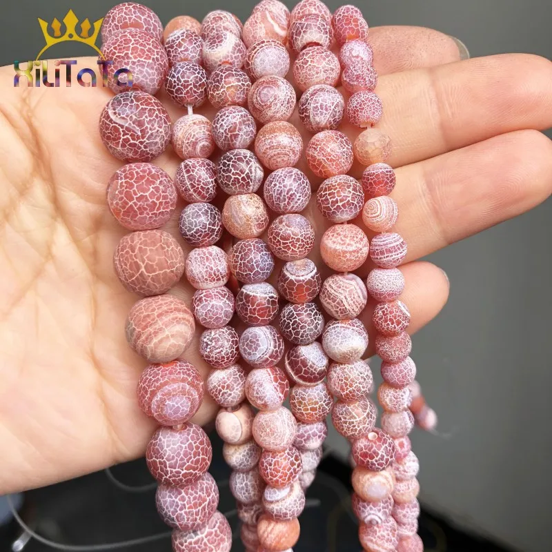 Натуральный камень красный морозный краб агат оникс Круглый свободный