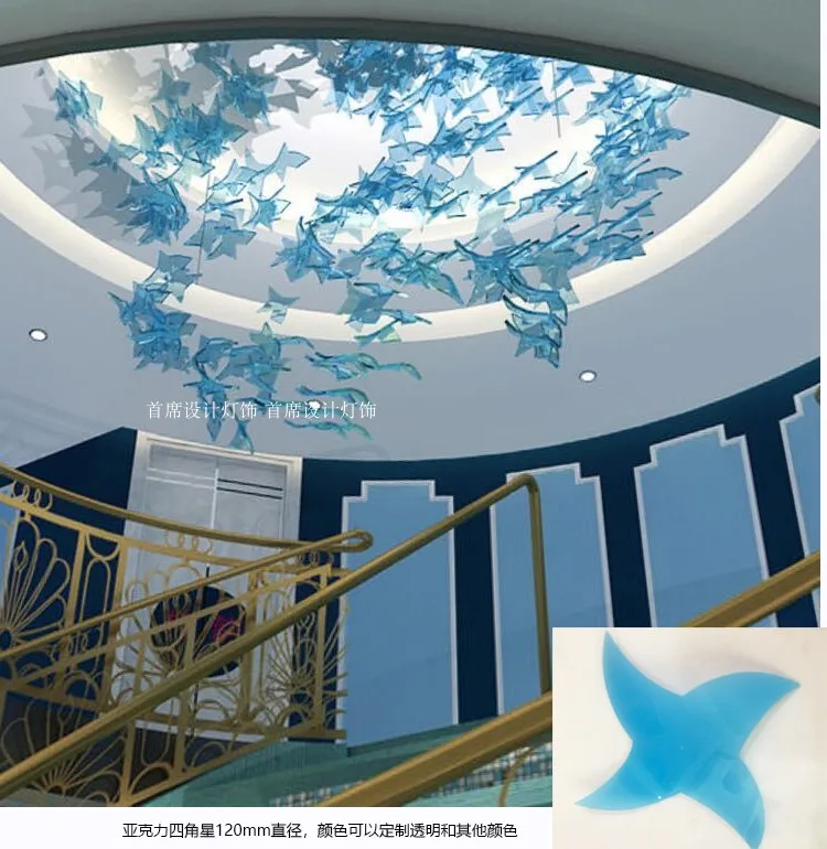 Украшение люстры передний стол песчаный офисный кристалл художественное стекло