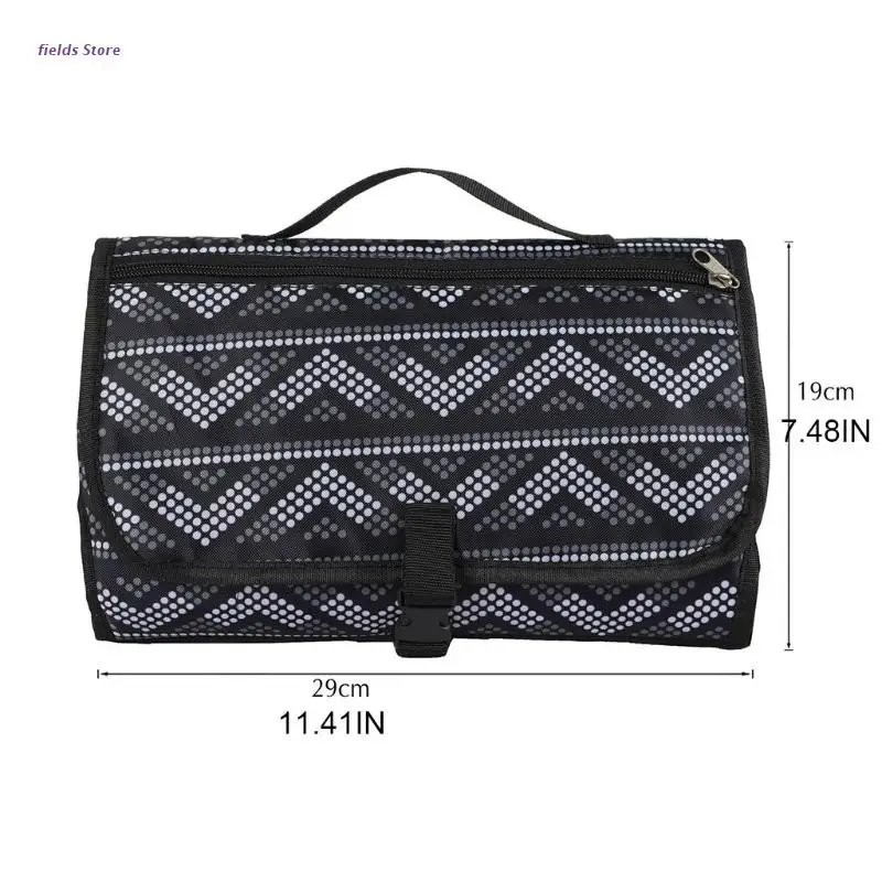 

Waterproof Baby Diaper Changing Pad Multi Function Diaper Change Mat with Storage Essentials Pockets Padded Headrest