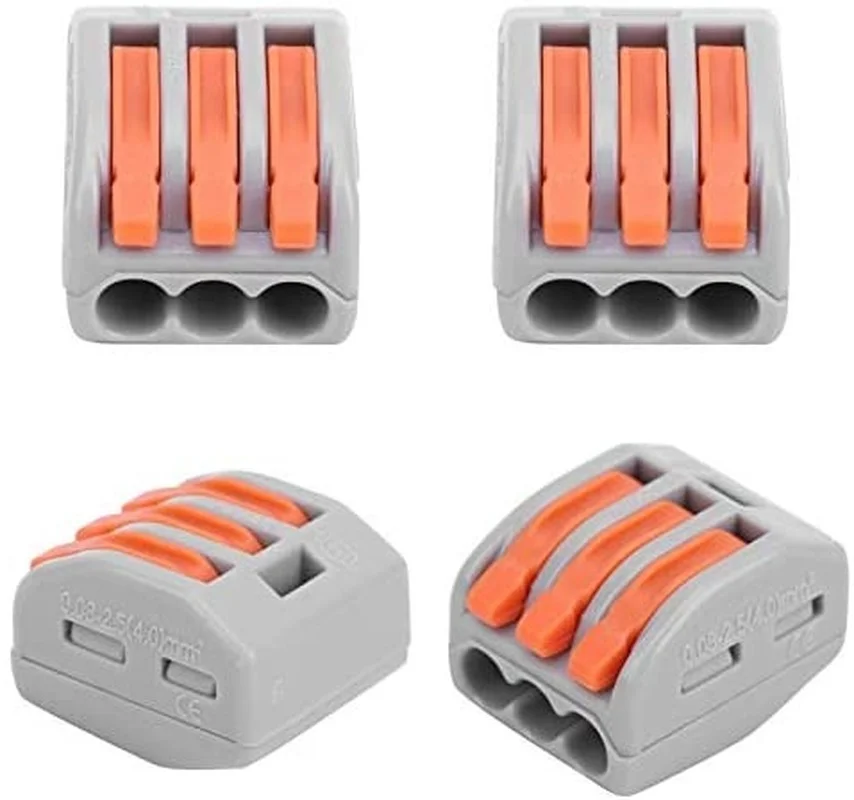 

100 шт., нажимные клеммы, электрический блок управления для проводки