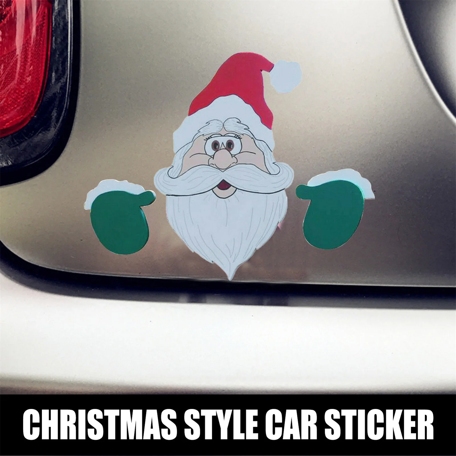 

Creative Christmas Stickers Cartoon Santa / Elk Decorative Glass Window Decal Waterproof Ornament Sticker 2022 New Year Decor