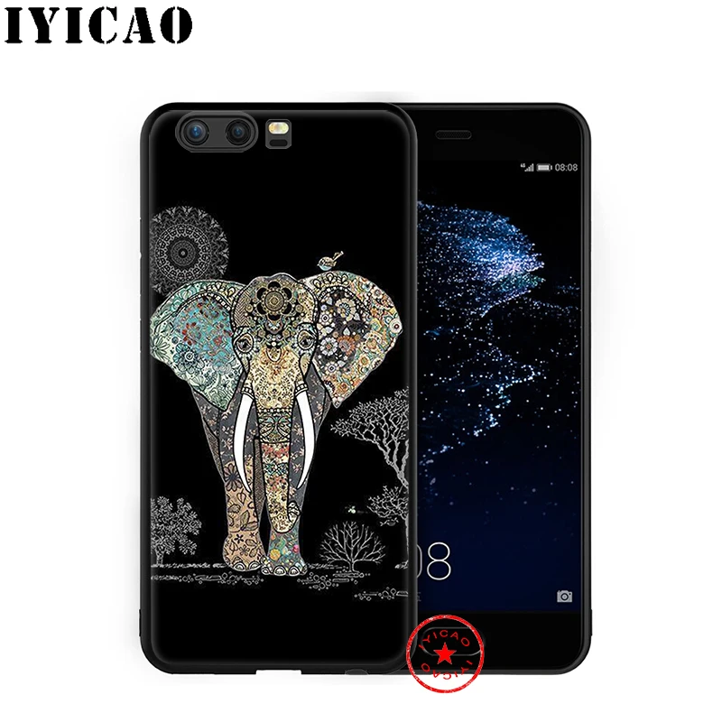 IYICAO мягкий чехол с милым животным слоном для huawei P30 P20 P10 P9 P8 2017 2016 2015 P Smart Z Plus 2019 mate 20
