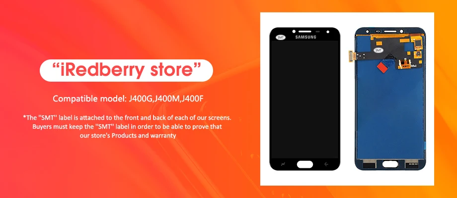 Регулировка яркости для samsung Galaxy J4 J400 J400F J400H J400M J400G/DS ЖК-дисплей сенсорный экран панель дигитайзер сборка