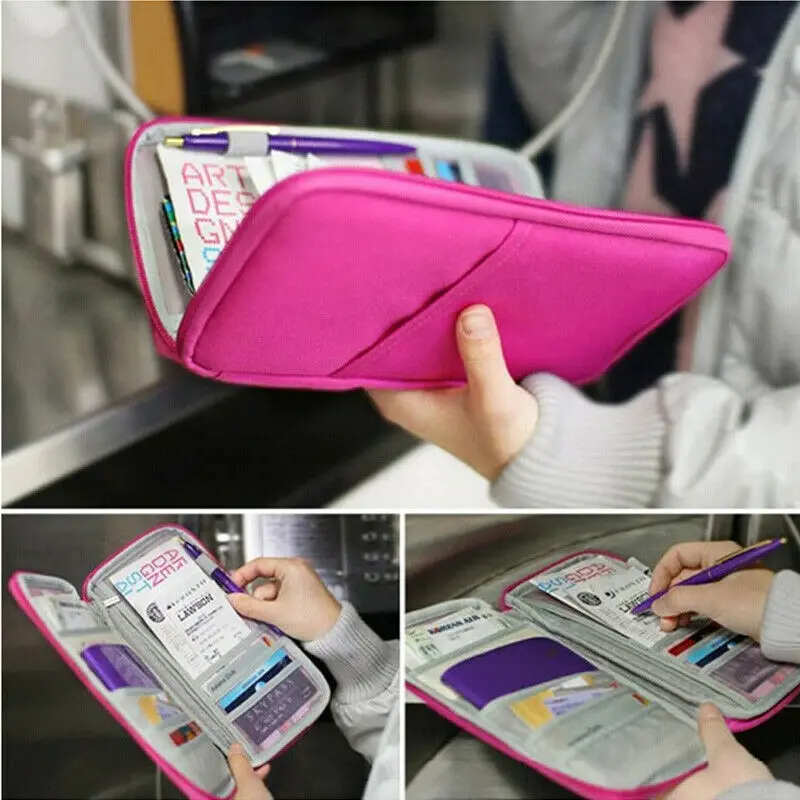 Travel Storage Passport Cover Organizer Clutch Money Bag Multifunction Credit ID Card Holders Cash Wallet Business Holder | Багаж и сумки