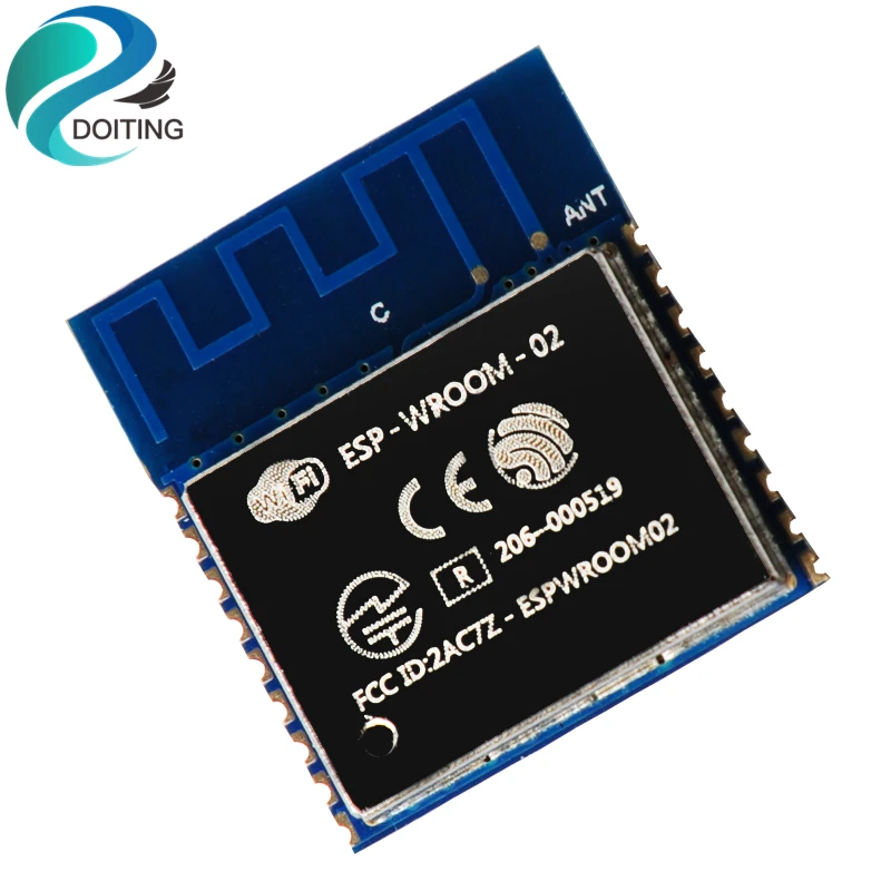 

ESP8266 Serial To Wifi ESP-WROOM-02 Wireless Wifi Module Transparent Transmission On-Board Antenna FCC&CE&ROHS Certification IOT
