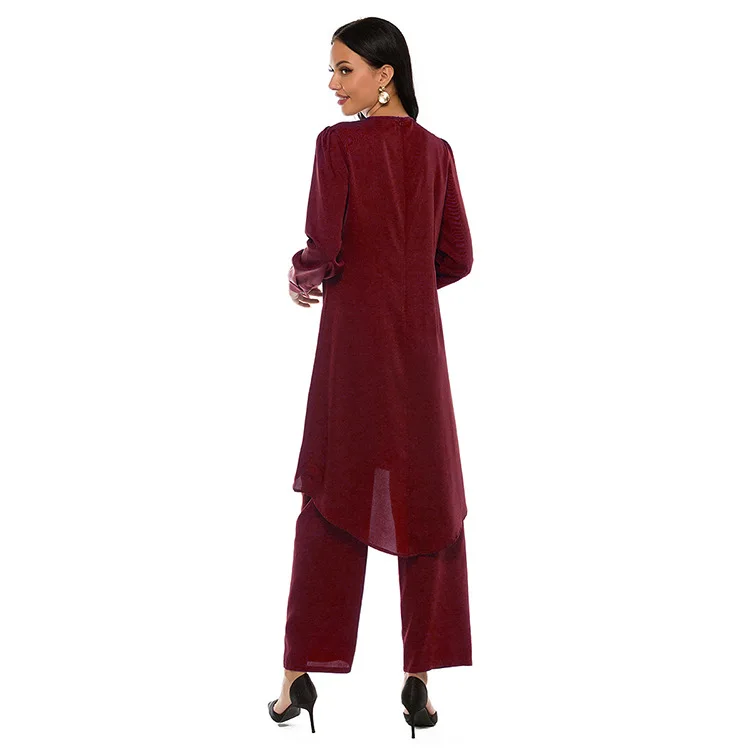 

Ramadan Eid Mubarak Kaftan Dubai Abaya Turkey Hijab Muslim Dress Sets Islam Clothing for Women Musulman Ensembles Robe Femme Ete