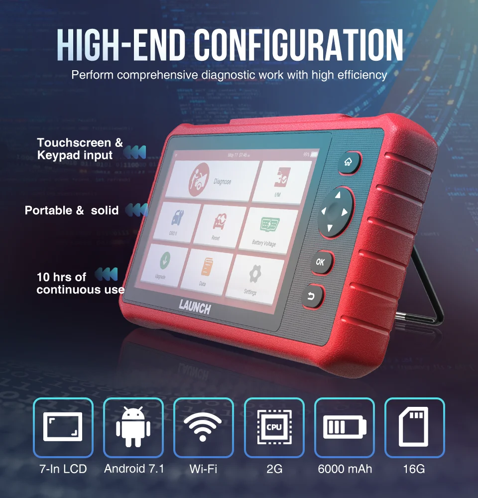 LAUNCH X431 CRP909X Obd Автомобильный диагностический инструмент Launch Obd2 сканер все системы