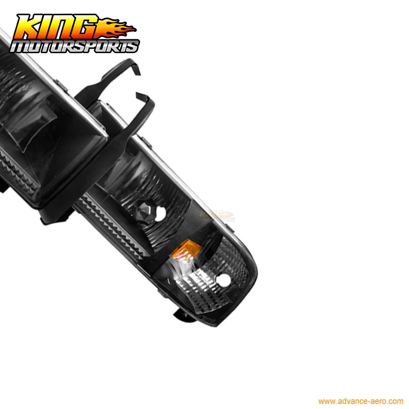 Подходит для 94-00 01 Dodge Ram 1500 2500 3500 фар черные прозрачные лампы 2002 США Бесплатная