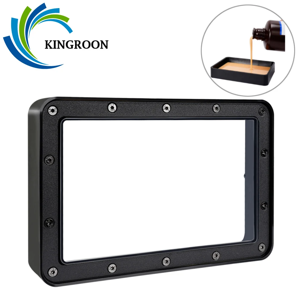 KINGROON KP6 Mono Resin 4k Vat Set with FEP Film KP6 PLUS 3D Printer Resin Tanks for Photon Mono 4K
