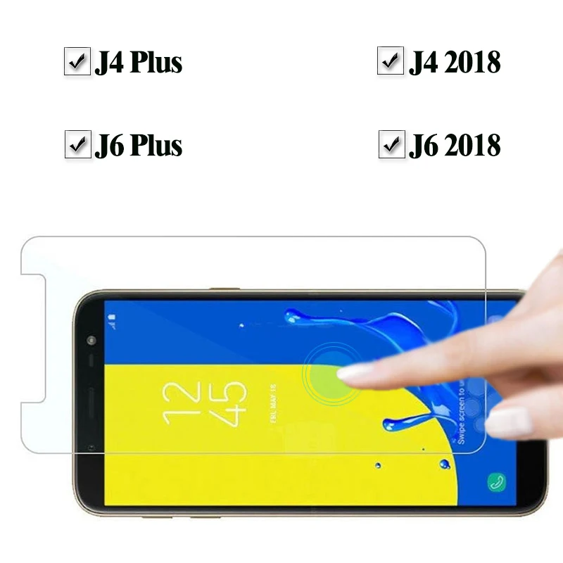 Защитное стекло для samsung J4 J6 J 4 6 Plus протектор экрана на SAM Galaxy J6Plus J4Plus 6J 4J Броня Закаленное стекло пленка