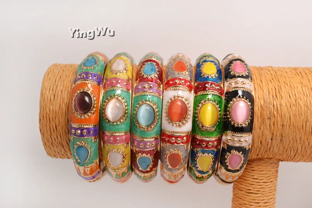 Китайские ремесла Yingwu эмалированный браслет из перегородчатой эмали 10 шт.