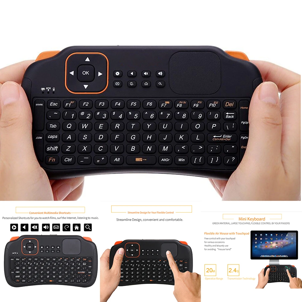 Мини беспроводная клавиатура (батарея в комплект не входит) для Samsung LG Android ТВ