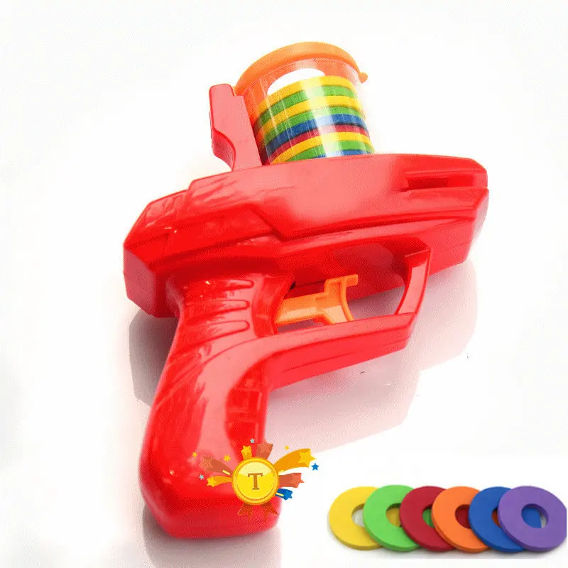 Модные Классические детские игрушки летающая тарелка пистолет EVA мягкие пули