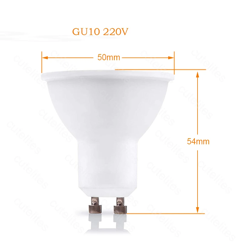 gu10 220v GU10 светодиодный 220 В Точечный светильник с регулируемой яркостью лампы кукурузы MR16 Точечный светильник лампа светодиодный gu5.3 COB Bombillas светодиодный 220 V/12 v ампулы 5 Вт 7 Вт лампада - Испускаемый цвет: gu10 220v