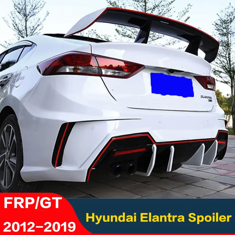 Спойлер для модели GT Hyundai Elantra 2012 2019 универсальный спойлер из АБС пластика задних