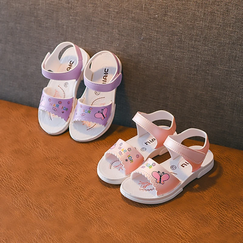 

Girls Sandals 2021 New Children Sandals Summer Beach Shoes Big Children's Shoes Baby Sandals Princess Shoes Korean Version