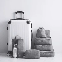 7pcsset home organizer storage bags waterproof travel sweater sleeve shorts vest shoe wear sort finishing holder accessories