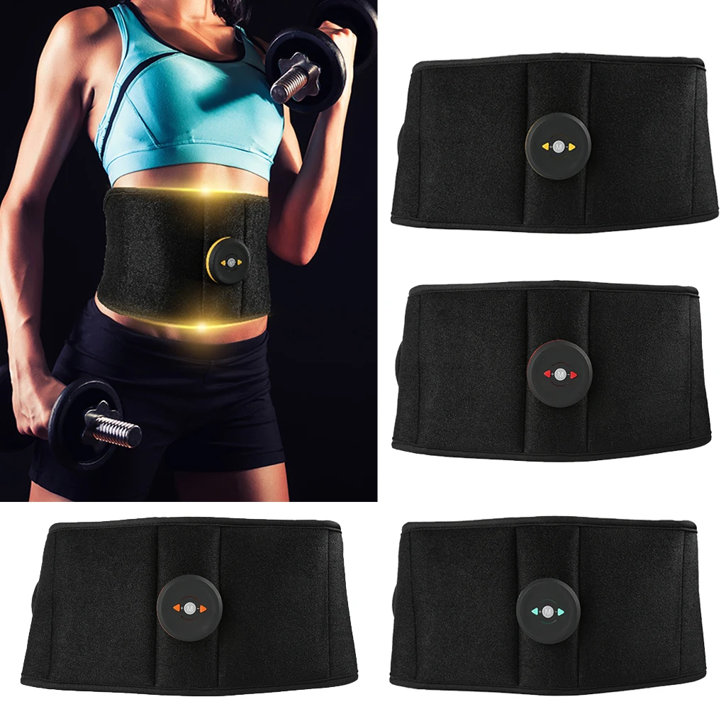 

Waist Trimmer Belt Body Sweat Wrap Back Lumbar Support Fitness Waist Belt Abs Stimulator Trainer Training Equipment
