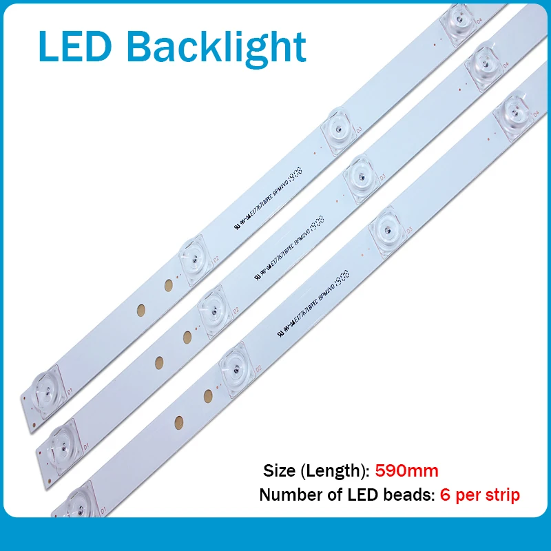 СВЕТОДИОДНЫЙ Телевизор с 6 полосками 3 шт. для телевизора LG 32 &quot32MB25VQ 6916l 1974A 1975A 1981A