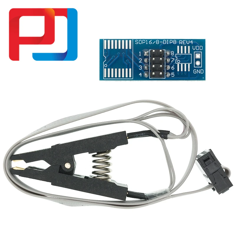 Зажим для проверки SOIC8 SOP8 EEPROM 93CXX / 25CXX 24CXX + 2 адаптера 10 шт. | Лампы и освещение