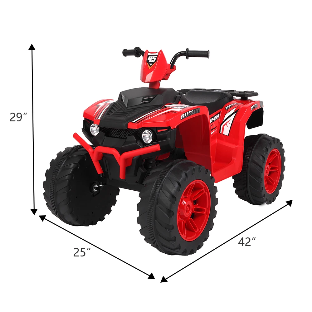 

(From US)LZ-9955 12V Kids ATV Children ALL Terrain Vehicle 7AH Dual Drive Ride On Car with Slow Start 2.8-5 KM/H Kids Racing Car